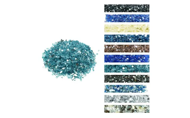 Vevor Fire Glass - 10 Lbs 4.5 Kg High-temperature Resistant Fireplace Rocks