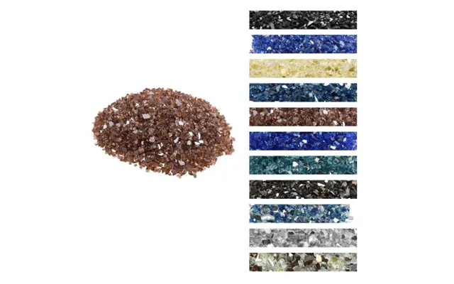 Vevor Fire Glass - 10 Lbs 4.5 Kg High-temperature Resistant Fireplace Rocks