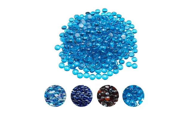 Vevor Fire Glass - 20 Lbs 9.0 Kg High-temperature Resistant Fireplace Rocks