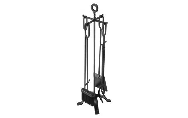 Vevor Fireplace Tool Set - 5 Pcs Fire Tool Set And Holder With Four-prong Stand