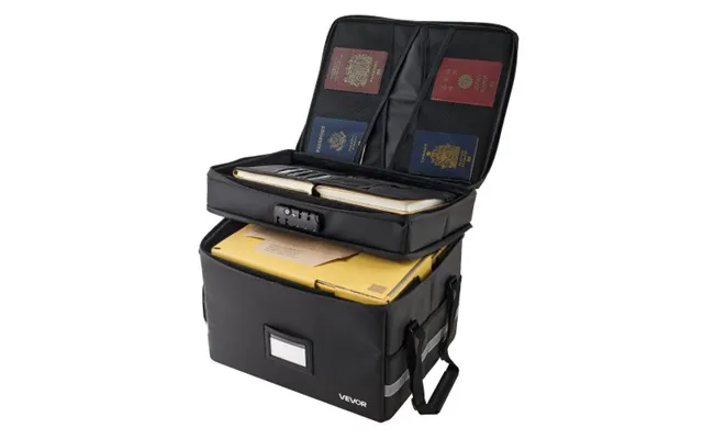 Vevor Fireproof Document Box - 1832 Heat Insulated Fireproof & Waterproof Box With Lock