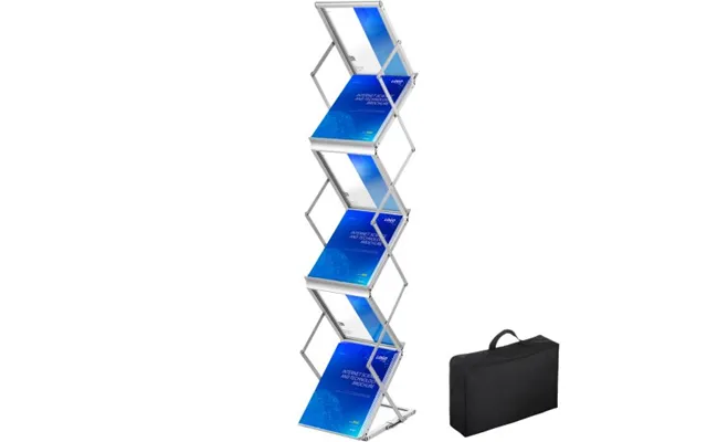 Vevor Foldable Magazine Display Rack - 6 Pockets Pop-up Brochure Display Stand