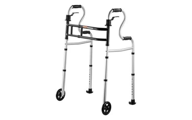 Vevor Folding Walker On Wheels - 3-in-1 Stand-assist Folding Walkers With Adjustable Height And Width