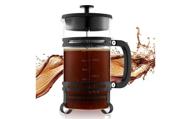 Vevor French Press Coffee Maker - 1 Liter Borosilicate Glass Coffee Press Tea Maker With Stainless Steel Filter
