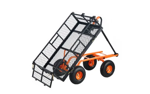 Vevor Garden Dump Cart Heavy-duty Metal Yard Carts And Wagons 880 Lbs 399 product image