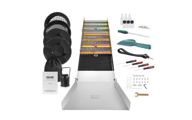 Vevor Gold Panning Kit With Sluice Box - 127 Cm Aluminum Gold Mining Equipment product image