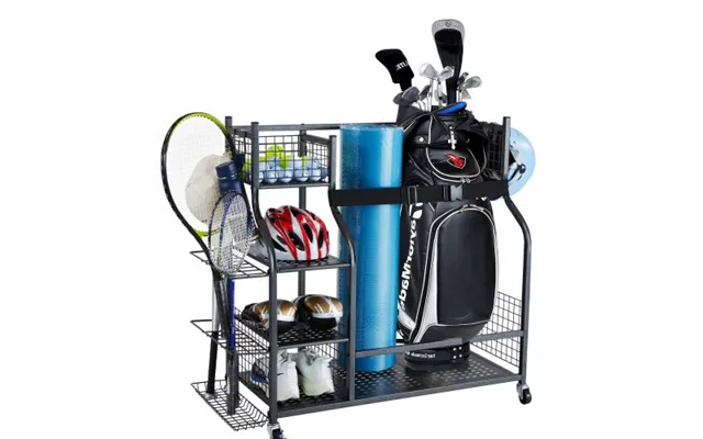 Vevor Golf Storage Garage Organizer - 2 Golf Bag Stand Holder And Other Sports Equipment Storage Rack