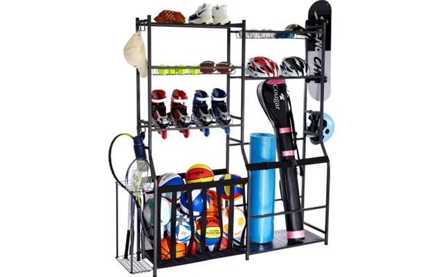 Vevor Golf Storage Garage Organizer - 2 Golf Bag Storage Stand Holder And Other Sports Equipment Storage Rack