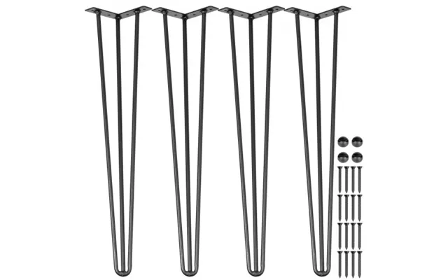 Vevor Hairpin Table Legs 61 Cm Black Set Of 4 Desk Legs Each 99