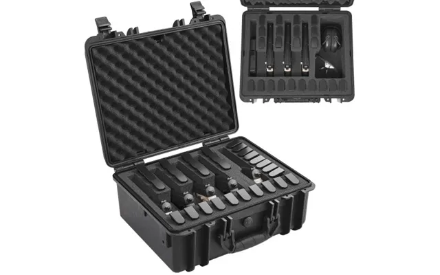 Vevor Hard Pistol Cases With Pre-cut Lining - Waterproof & Dustproof Hard Gun Case For 5 Pistol