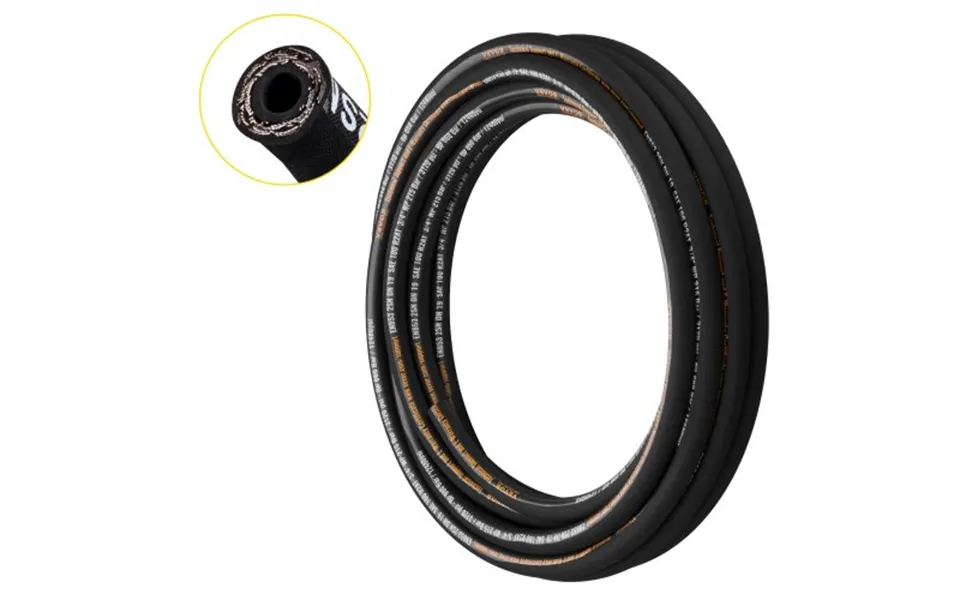 Vevor Hydraulic Hose 3 4 Inch X 50 Ft - Coiled Hydraulic Hose 3120 Psi
