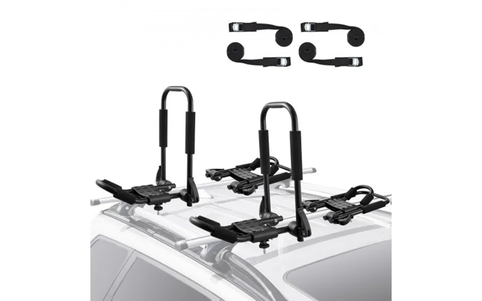 Vevor Kayak Roof Rack 2 Pairs J-bar - Soft Roof Rack Quick Folding