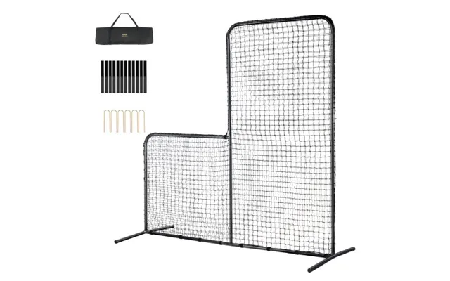 Vevor L Screen Baseball For Batting Cage - 7x7 Ft Baseball Softball Safety Screen