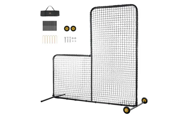 Vevor L Screen Baseball For Batting Cage - 7x7 Ft Softball Safety Screen