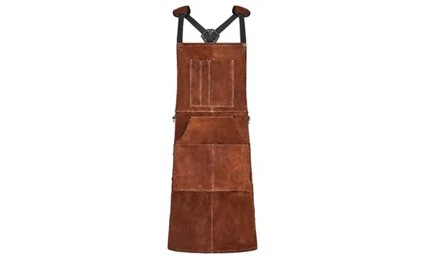 Vevor Leather Welding Work Apron - Heavy Duty Cowhide Flame Resistant Welding Apron