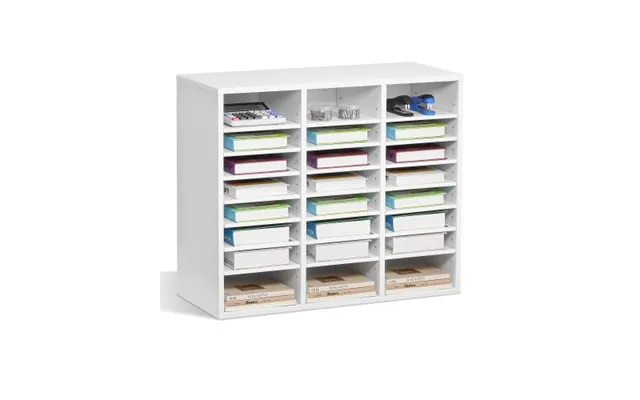 Vevor Literature Organizer - 24 Compartments Office Mailbox With Adjustable Shelves