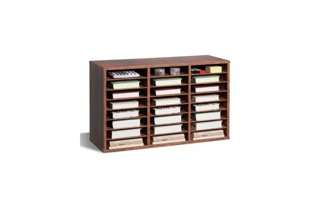 Vevor Literature Organizer - 24 Compartments Office Mailbox With Removable Shelves