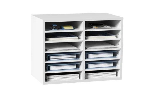 Vevor Literature Organizers - 12 Compartments Office Mailbox With Adjustable Shelves