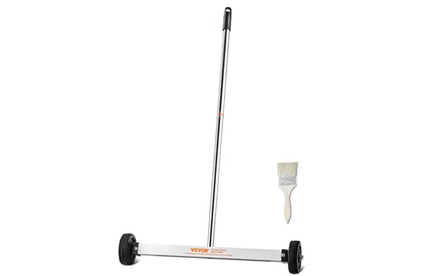 Vevor Magnetic Sweeper With Wheels 43.2 Cm Mini 4.5 Kg Capacity Adjustable Handle
