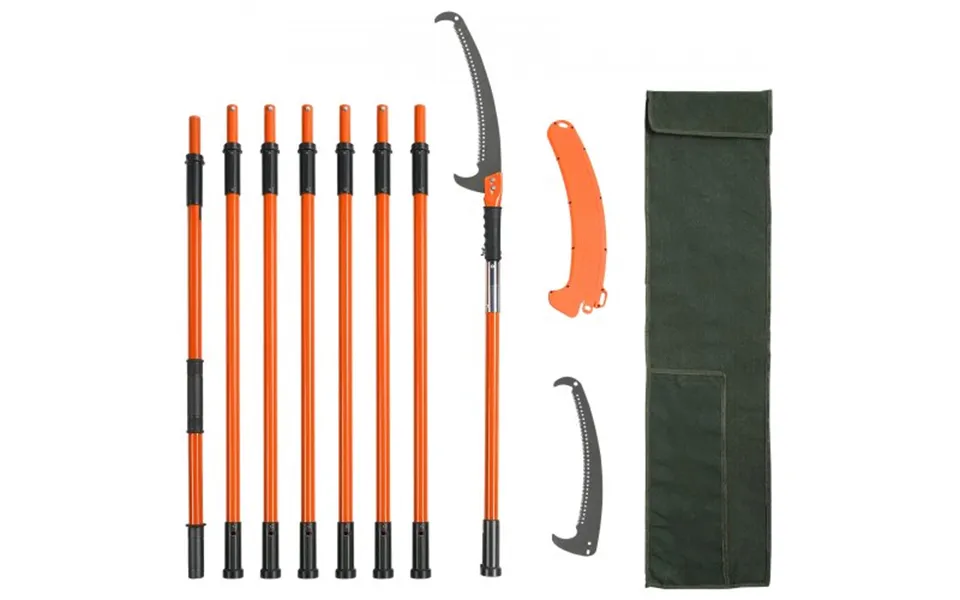 Vevor Manual Pole Saw, 2.2 - 8.2 M Extendable Tree Pruner, Sharp Steel Blade High Branches Trimming, Manual Branch Trimm