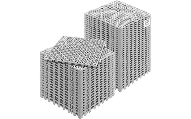 Vevor Modular Interlocking Cushion - 50 Pack 30 X 30 Cm Splicing Drainage Mats