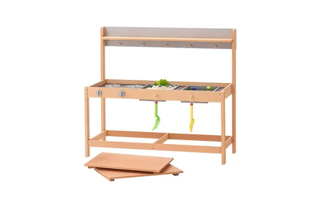 Vevor Mud Kitchen For Kids - Wooden Toy Play Kitchen Set With Accessories