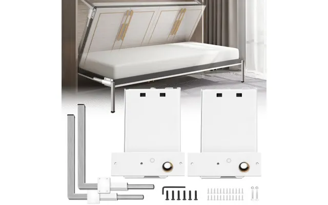 Vevor Murphy Mounting Wall Springs Mechanism Heavy Duty Support Hardware Diy Kit For Queen Twin Size Bed Horizontal - Wh