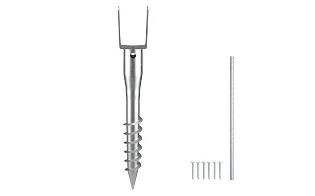 Vevor No Dig Ground Anchor - 1 Pack 3.94 X 2.76 X 27.56 In Diy Screw In Post Stake