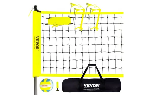 Vevor Outdoor Portable Volleyball Net System - Adjustable Height Steel Poles