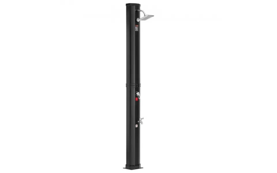 Vevor Outdoor Solar Heated Shower - 35l Poolside Shower Kit With Shower Head And Foot Shower Tap