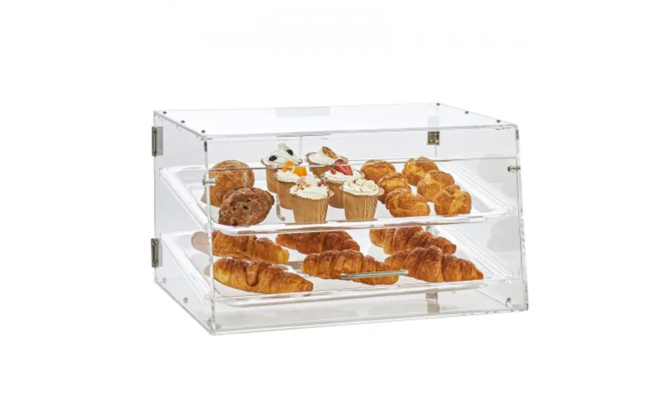 Vevor Pastry Display Case - 2-tier Commercial Countertop Bakery Display Case