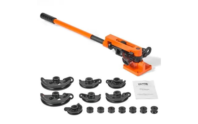 Vevor Pipe Tube Bender - 9.5mm To 25.4mm Od Manual Pipe Tube Bender With 7 Bending Dies