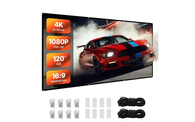 Vevor Projector Screen - 3048 Mm 16 9 4k 1080 Hd Projection Screen