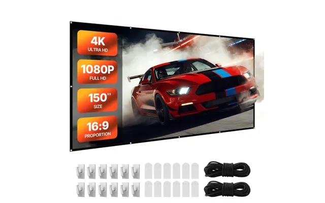 Vevor Projector Screen - 3810 Mm 16 9 4k 1080 Hd Projection Screen