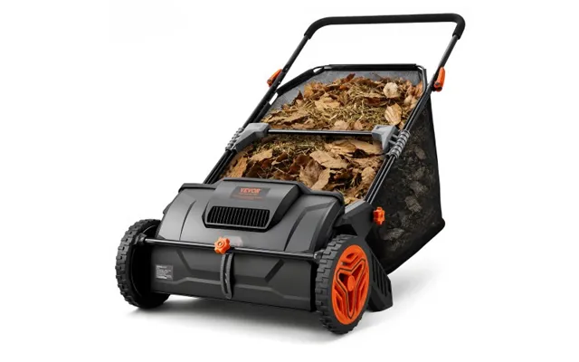 Vevor Push Lawn Sweeper - 21inch Leaf & Grass Collector