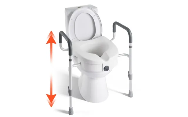 Vevor Raised Toilet Seat With Arms - 350 Lbs Capacity