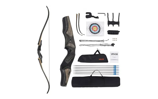 Vevor Recurve Bow And Arrows Kit - 60 Inch Wooden Takedown Bows