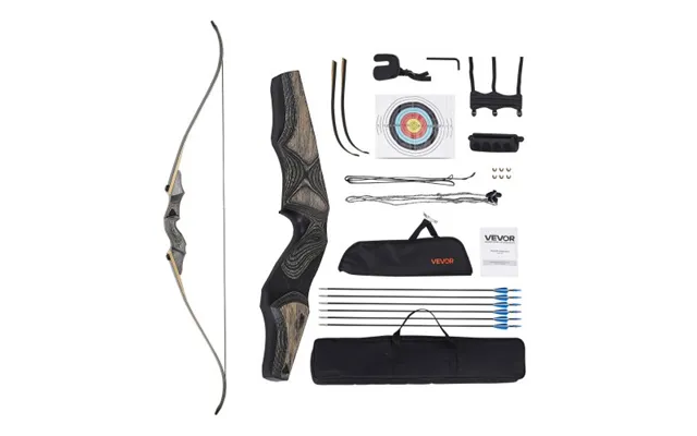 Vevor Recurve Bow And Arrows Kit - 60 Inch Wooden Takedown Bows
