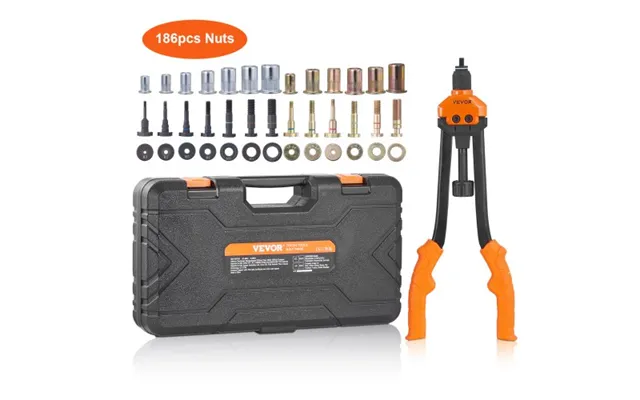 Vevor Rivet Nut Tool - 40.6 Cm Rivnut Tool Kit With 13pcs Metric And Sae Mandrels