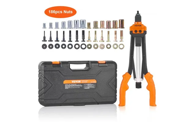 Vevor Rivet Nut Tool - 40.6cm Rivnut Tool Kit With 13pcs Metric And Sae Mandrels