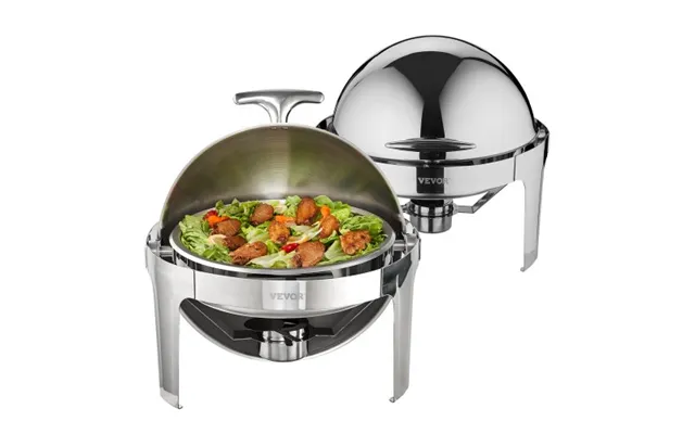 Vevor Roll Top Chafing Dish Buffet Set - 6 Qt 2 Pack