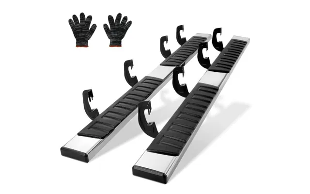 Vevor Running Boards - 6 Step Bars Compatible With 2007-2018 Chevy Silverado Gmc Sierra 1500 Crew Cab 2019 2500hd 3500hd product image