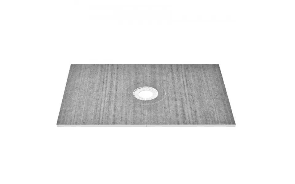 Vevor Shower Curb Kit - 1219x1828mm Shower Pan Kit With 160mm Central Drain