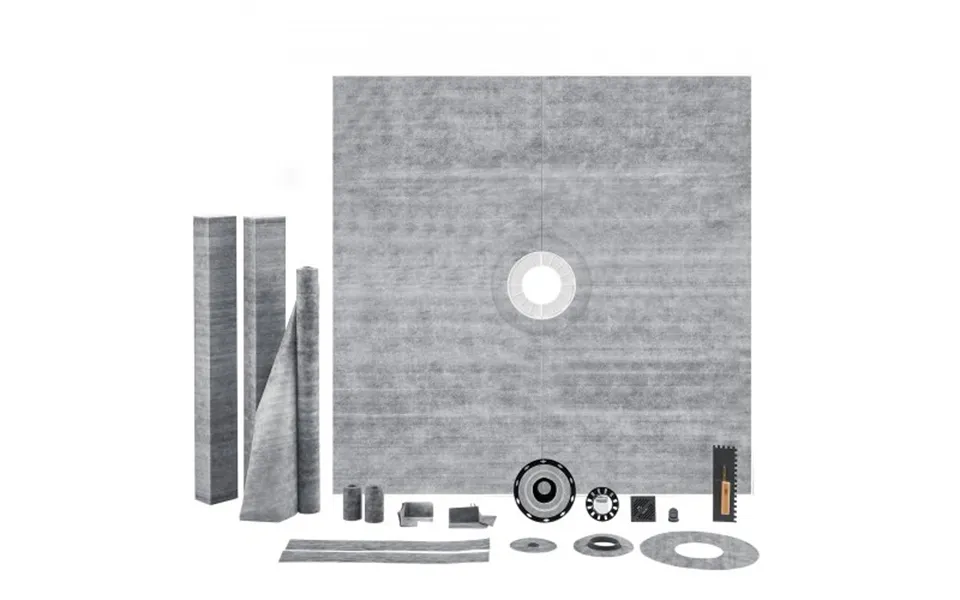 Vevor Shower Curb Kit - 1828x1828mm Shower Pan Kit With 50.8mm Abs Central Flange