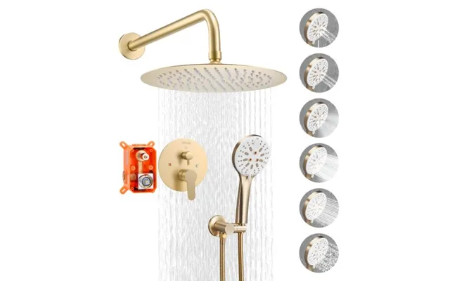 Vevor Shower Faucet Set - Rainfall Bathroom Shower System With 10-inch 25