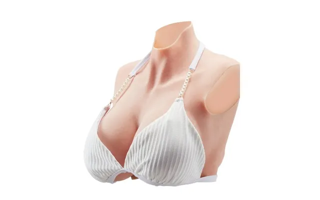 Vevor Silicone Breastplate - K Sized High Neckline Fake Breasts For Crossdressers