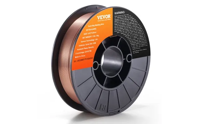 Vevor Solid Mig Welding Wire - Er70s-6 0.8mm 5.0kg With Low Splatter And High Levels Of Deoxidizers For All Position Gas
