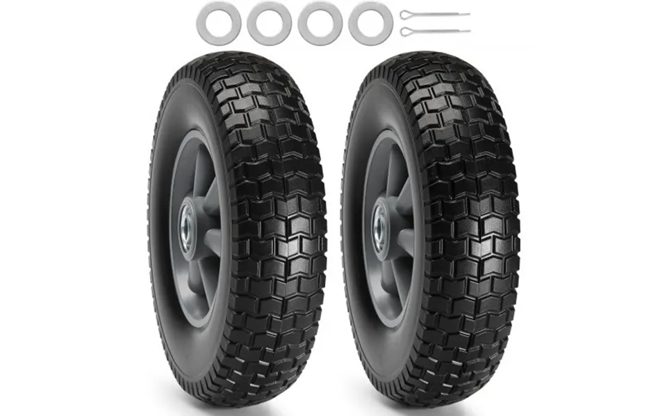 Vevor Solid Pu Run-flat Tire Wheel - 25.4 Cm