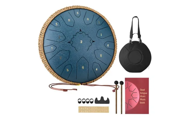 Vevor Steel Tongue Drum - 13 In 15 Notes Rain Drum For Outside Garden