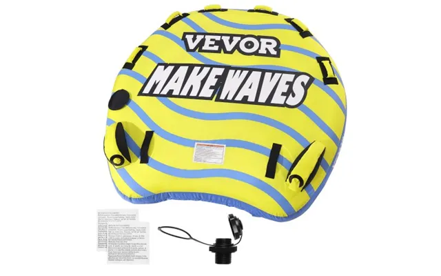Vevor Towable Tube For Boating - 1-3 Riders Inflatable Towable Tube With Bumper Fins product image